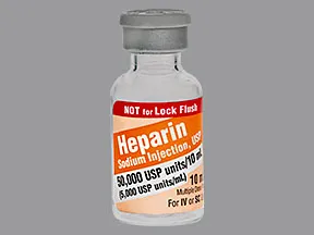 heparin (porcine) 5,000 unit/mL injection solution