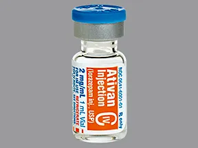 Ativan 2 mg/mL injection solution