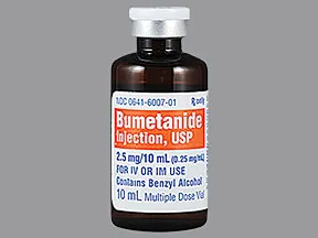 bumetanide 0.25 mg/mL injection solution