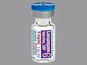 lorazepam 4 mg/mL injection solution