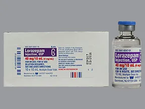 lorazepam 4 mg/mL injection solution