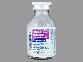 ampicillin-sulbactam 1.5 gram solution for injection