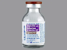 ampicillin-sulbactam 3 gram solution for injection
