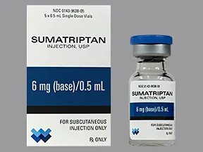 sumatriptan 6 mg/0.5 mL subcutaneous solution