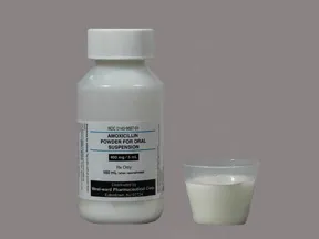 amoxicillin 400 mg/5 mL oral suspension