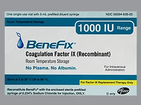 BeneFIX 1,000 unit intravenous solution
