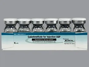 colistin (colistimethate sodium) 150 mg solution for injection