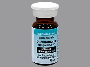 dactinomycin 0.5 mg intravenous solution