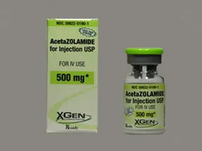 acetazolamide 500 mg solution for injection