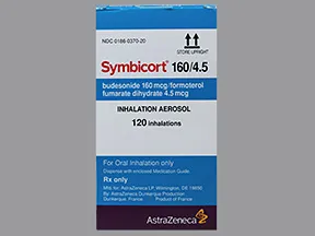 Symbicort 160 mcg-4.5 mcg/actuation HFA aerosol inhaler