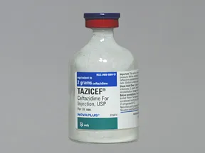 TAZICEF 2 gram solution for injection