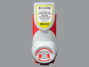 budesonide-formoterol HFA 80 mcg-4.5 mcg/actuation aerosol inhaler