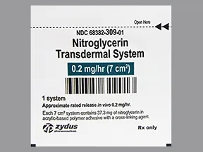 nitroglycerin 0.2 mg/hr transdermal 24 hour patch