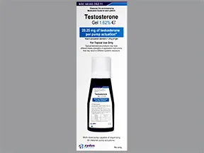 testosterone 20.25 mg/1.25 gram per pump act.(1.62 %) transdermal gel