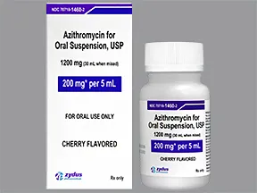 azithromycin 200 mg/5 mL oral suspension