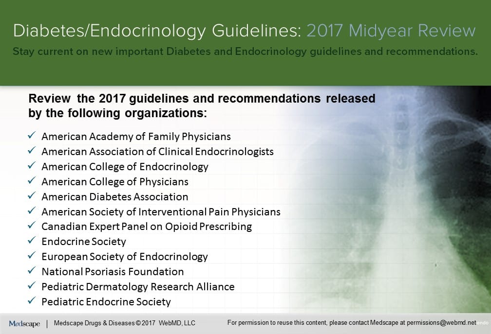 Diabetes/Endocrinology Guidelines 2017 Midyear Review