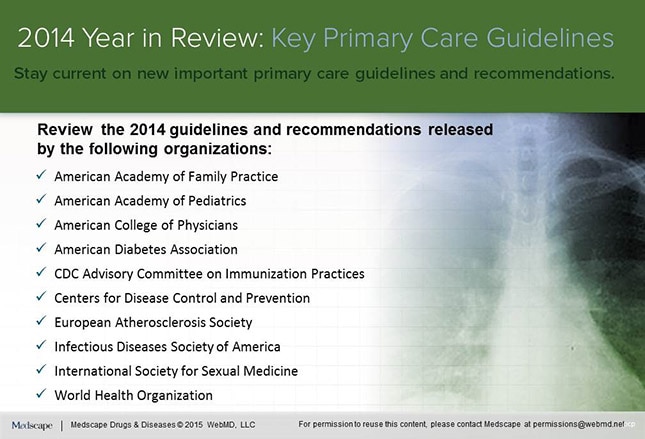 2014 in Review Key Guidelines in Primary Care You Need to Know