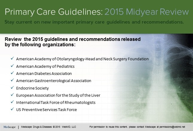 Primary Care Guidelines: 2015 Midyear Review