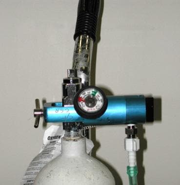 Portable regulator for "E" cylinder 