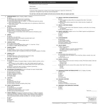 Head To Toe Assessment Charting Sample