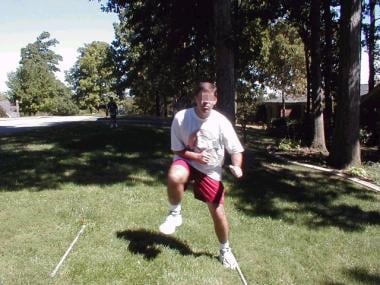 Lateral lunges. 