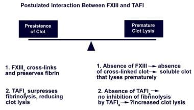 The adhesion of clots in wounds contributes to hemostasis and can be  enhanced by coagulation factor XIII