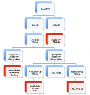 Approach for evaluating metabolic acidosis. 