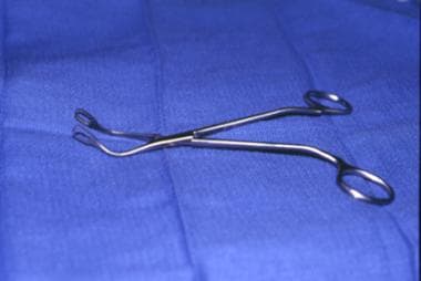 Magill adenoid forceps used for the removal adenoi
