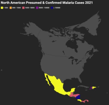 North American Presumed and Confirmed Malaria Case