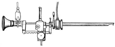 Original 1932 Stern-McCarthy resectoscope with rac