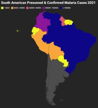 South American Presumed and Confirmed Malaria Case