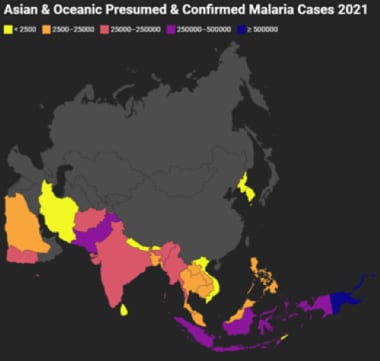 Asian and Oceanic Presumed and Confirmed Malaria C