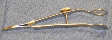 Chalazion clamp. 