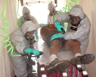 Decontamination. Image courtesy of Wikimedia. 