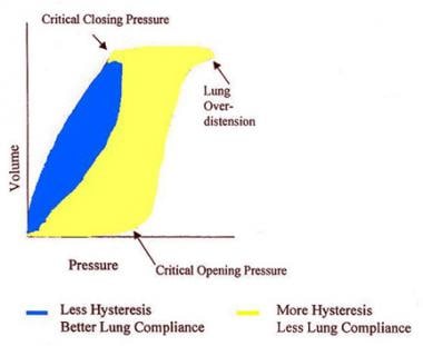 Typical pressure-volume curve may provide informat