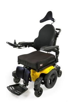 Midwheel-drive power wheelchair with joystick. © S