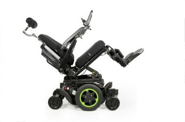 Power wheelchair with power tilt. © Sunrise Medica