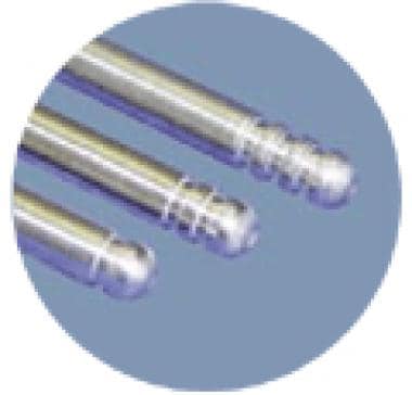 VASER probes with grooved tips. 
