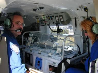 Interior of a rotor-wing aircraft (helicopter) con