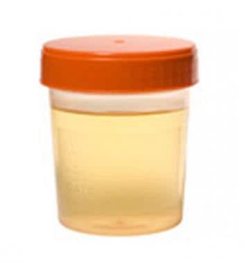 Plastic leakproof container for 24-hour urine samp