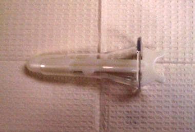 Plastic disposable anoscope with obturator in plac