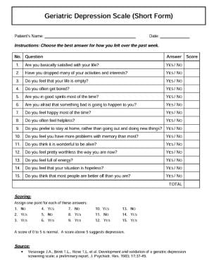 Depression test