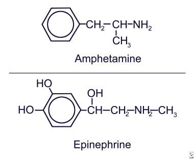 amphetamine structure vs methamphetamine