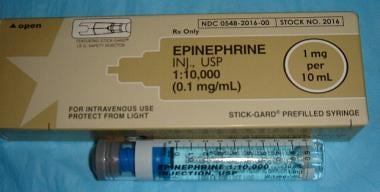 Epinephrine 1:10,000. 