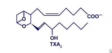 Thromboxane A2 (TXA2). 
