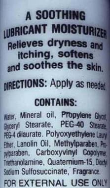 Most common moisturizers contain various additives