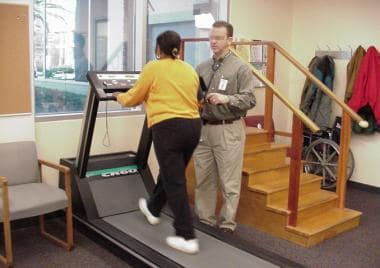 Phase 2: Exercise testing and training on a treadm