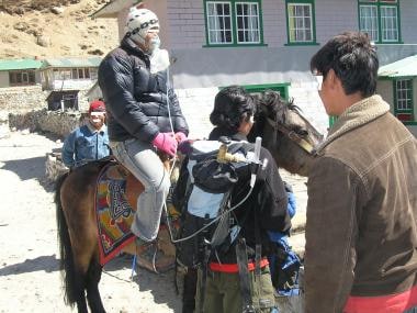 Horse evacuation of nonambulatory altitude illness