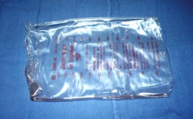 Presterilized (gas), 3-L cystoscopy irrigation bag