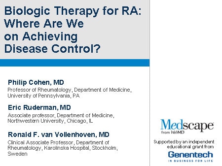 Biologic Therapy For RA: Where Are We on Achieving Disease Remission?